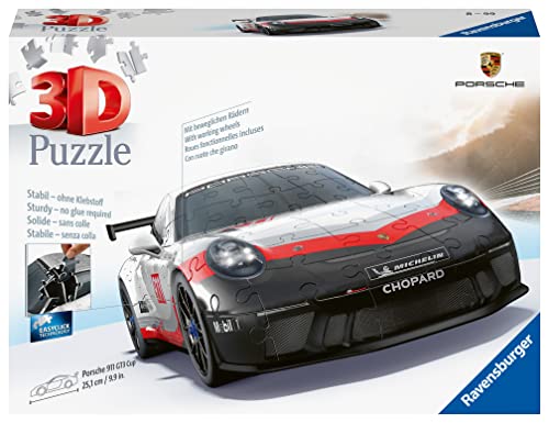 Puzzle RAVENSBURGER IBERICA Porshe 911 Gt3 Cup (Idade Mínima: 8 Anos - 108 Peças) Ravensburger - Quebra-cabeças de encaixar - puzzle 3d, porsche 911 gt3 cup, 108 peças, idade mínima: 8 anos