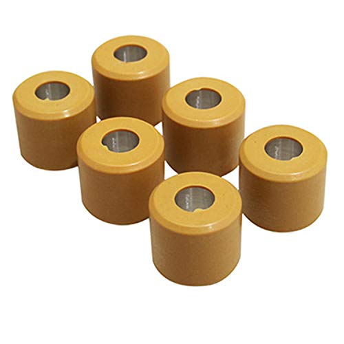 Conjunto de 6 rodas para scooter PIAGGIO PIAGGIO - Peças de automóveis - 6 rodas, poliuretano macio, borracha, compatível piaggio