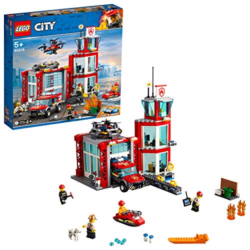 LEGO City: Fire Station (Idade Mínima Recomendada: 5 anos - 346 Peças) LEGO - Blocos de encaixe - lego city, fire station, 5 anos, 346 peças