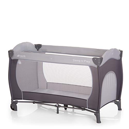 Berço HAUCK Sleep 'n Play Go Plus (Cinzento) Hauck - Móveis para bebês e crianças pequenas - compacto, viagens, rodas, suportes de mão