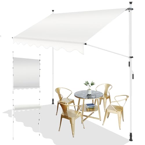 Guarda-Sol SUNNY GUARD Manual (Branco - Algodão e Poliéster - 200x300 cm) SUNNY GUARD - Revestimento - algodão, poliéster, 200x300 cm, branco