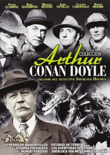 DVD Coleccion Arthur Conan Doyle (Edição em Espanhol) DVD - Downloads digitais de filmes e televisão - dvd, arthur conan doyle, edição em espanhol, pack 3 dvd, películas, Sherlock Holmes