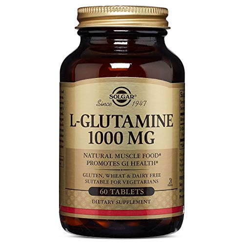 Suplemento Alimentar HIVITAL L-Glutamina (60 comprimidos) Solgar - Vitaminas e suplementos - glutamina, aminoácido essencial, proteínas, desenvolvimento muscular