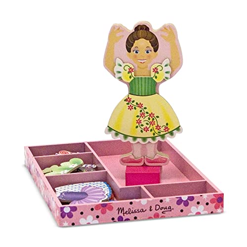 Jogo de Tabuleiro MELISSA & DOUG Nina Ballerina Magnetic Dress-Up Set (3 Anos) Melissa & Doug - Brinquedos - jogo de tabuleiro, melissa & doug, nina ballerina, travessura, magnetic dress-up