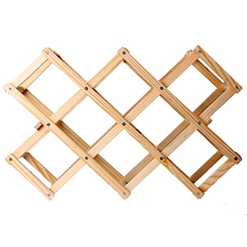 Suporte para Garrafas ANDUX 10 Garrafas Madeira Andux - Eletrodomésticos - madeira, garrafas