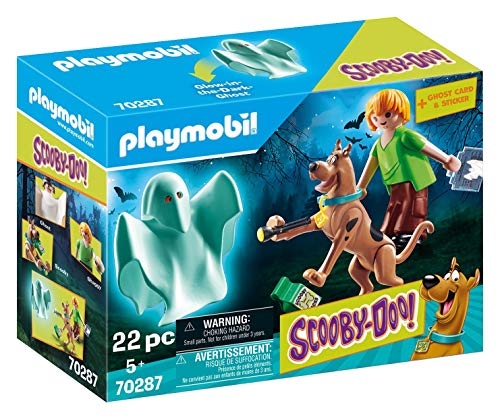 Playmobil 70214 Conjunto de bonecos temáticos para crianças PLAYMOBIL - Conjuntos de brinquedos - scooby-doo, shaggy, fantasma, acessórios
