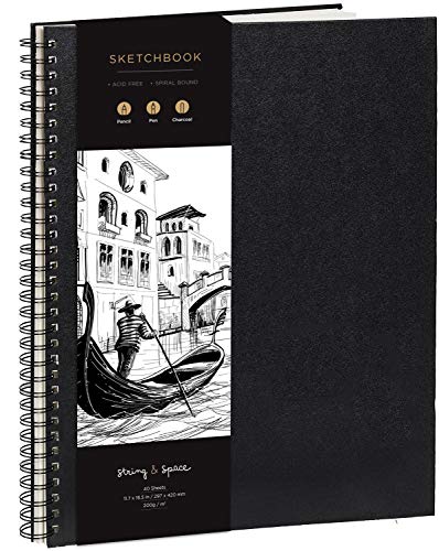 Caderno de Desenho e Riscos ARTGEIST A3 (A3) String & Space - Papel de arte e artesanato - a3, desenho, riscos, papel 100g