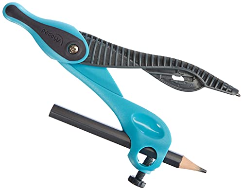 Compasso MAPED Kid'Z com Anel Azul (3.5 x 2.4 x 1 cm) Maped - Ferramentas de medição e marcação de artesanato - anel azul, ponta de segurança, removível, crianças