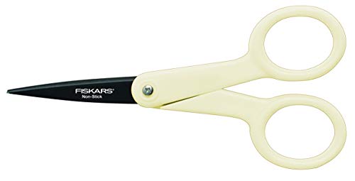 Tesoura de cozinha FISKARS Anti-adherente (12 cm) Fiskars - Ferramentas de corte e relevo para artesanato - 1,2 cm, anti-adherente, ponta micro-tip, fácil de limpar