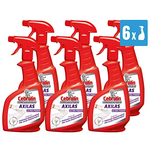 Quitamanchas Axilas CEBRALIN (6 recipientes x 300ml) Cebralin - Removedores de manchas de tecido - quitamanchas, axilas, cebrealin, 6 recipientes, 300ml