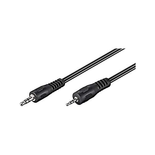 Cabo de Áudio GOOBAY (Jack 3.5mm - Jack 2.5mm - 2 m - Preto) Wentronic - Cabos de áudio e vídeo - 2m, jack 2.5mm, jack 3.5mm, preto