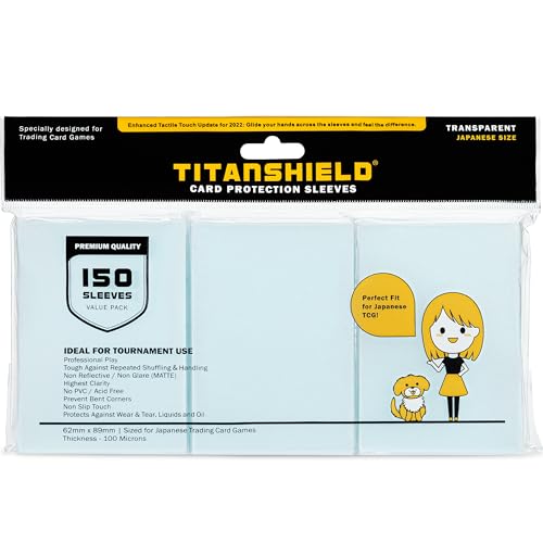 Titanshield 150 Fundas Transparentes Pequenas Para Cartas Coleccionáveis TitanShield - Cartões colecionáveis ​​ - transparente, pequenas, cartas colecionáveis, proteção máxima