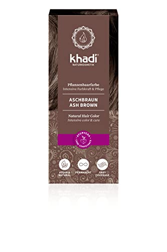 Coloração Capilar Khadi Ash Brown 100 Gr Khadi - Coloração de cabelo - polpa de plantas, naturais, biodegradáveis, 100 gr