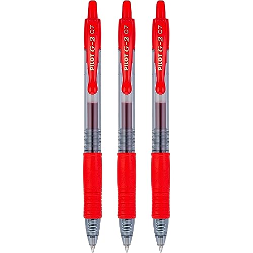 Esferográfica Rollerball PILOT G2 Ponta Média Vermelho Pilot - Canetas - esferográfica, rollerball, pilot g2, ponta média, vermelho