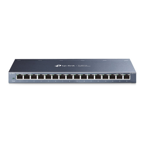 Switch TP-LINK TL-SG116E (8 Portas Gigabit - 2000 Mbps) TP-Link - Concentradores e comutadores - 8 portas, gigabit, 2000 mbps