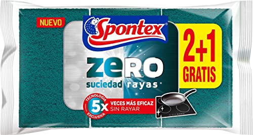 Espátula de Cozinha SPONTEX Zero 2+1 (21g) Spontex - Espátulas - migalhas, pão, partículas abrasivas, eficiente