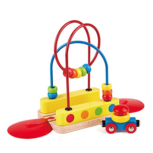 Brinquedo de Tracção Hape 011 Railway Element with Rainbows Maze HAPE - Brinquedos - labirinto, caminhos-de-ferro, vagão de contas, locomotiva