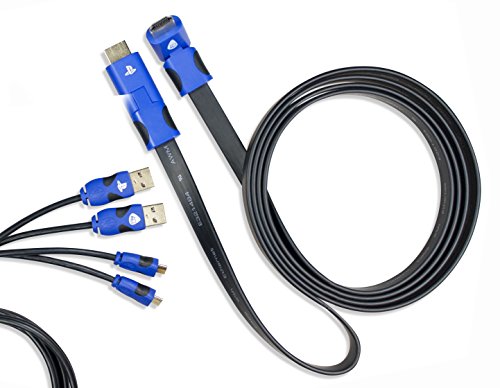 Kit de Carregamento PS4 Premium N Connect 4Gamers - Cabos - ps4, premium, n connect