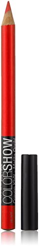 Lápis de Olhos MAYBELLINE Color Show Crayons Khol 330 Coralista Maybelline New York - Maquiagem para os olhos - colorido, 12 cores, formato lápis de cor