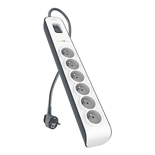 Extensão Elétrica BELKIN BSV603ca2m (6 Tomadas - Tipo C - 2 m) Belkin - Filtros de linha e supressores de surtos - 6 tomadas, tipo c, 2 m