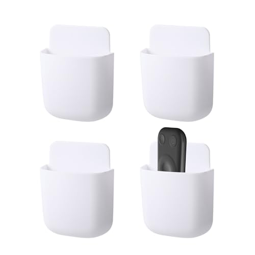 Suporte de Parede para Comandos NYGGTYK NYGGTYK - Recipientes de armazenamento doméstico - plástico, branco, 8x11,5cm, 4 unidades