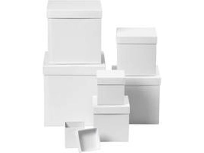 Conjunto de caixa de arrumação CREATIV COMPANY 50437 Creativ - Formas e bases de artesanato - dois compartimentos, porta, cordão, alça