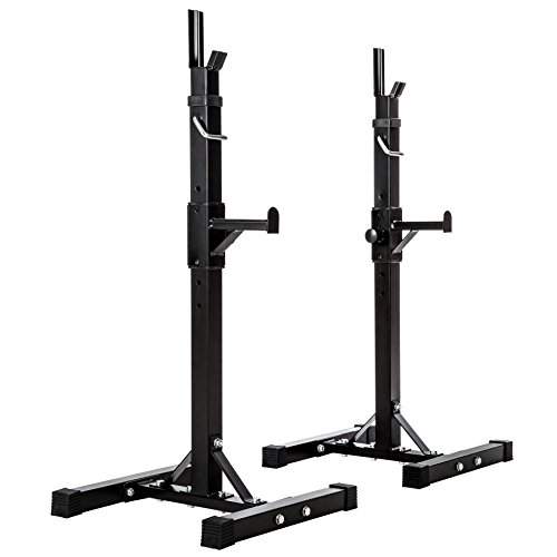 Suporte de Halteres TECTAKE (Preto - Aço - 180x60 cm) TecTake - Elevadores e suportes para computador - ajustável, 180x60 cm, aço, exercícios