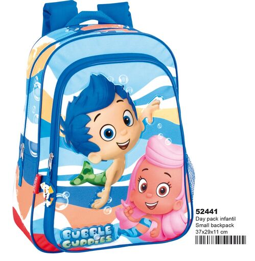 Mochila Escolar JUNIOR BUBBLE GUPPIES Waves (39x28x13cm) Perona - Mochilas - escolar, bubbles, 39x28x13cm