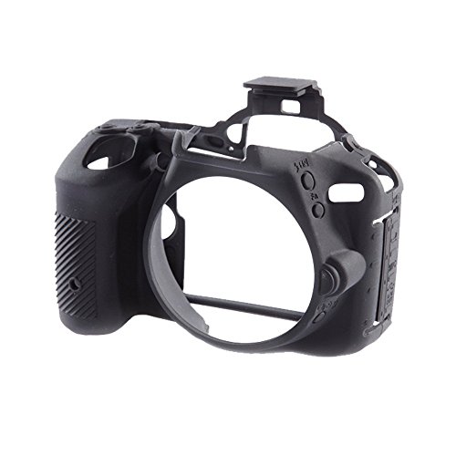 Capa Nikon D5500 / D5600 EASYCOVER Silicone Preto Bilora - Bolsas e estojos para câmeras - silicone, preto, nikon d5500, resistente a riscos