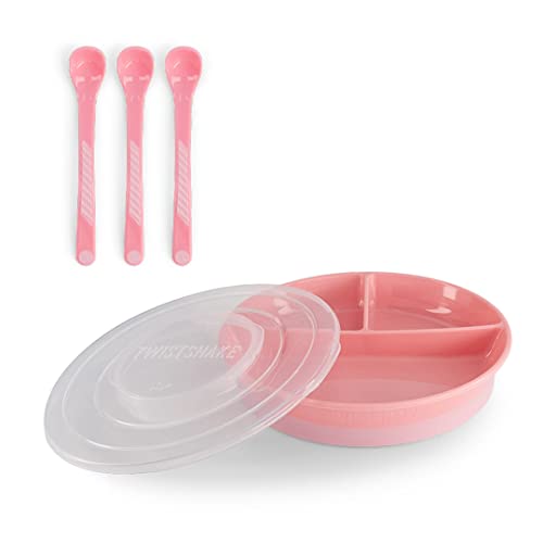 Conjunto de Refeição TWISTSHAKE (Rosa - Aço Inoxidável) Twistshake - Jogos de jantar - rosa, aço inoxidável