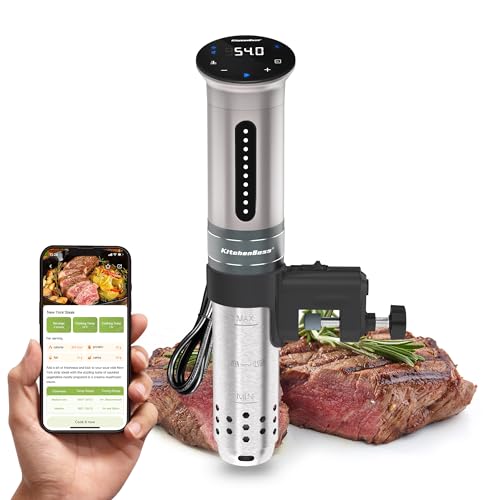 Máquina de Cozinha KitchenBoss KS-1000 | Preto KitchenBoss - Eletrodomésticos - led, despertar, preto, plástico