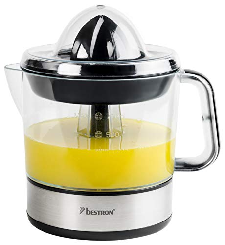 Espremedor Eléctrico BESTRON Citrus Presser Bestron - Centrifugadoras - espremedor eléctrico, citrus presser, sumos naturais, depósito 0.7L, conos reversíveis