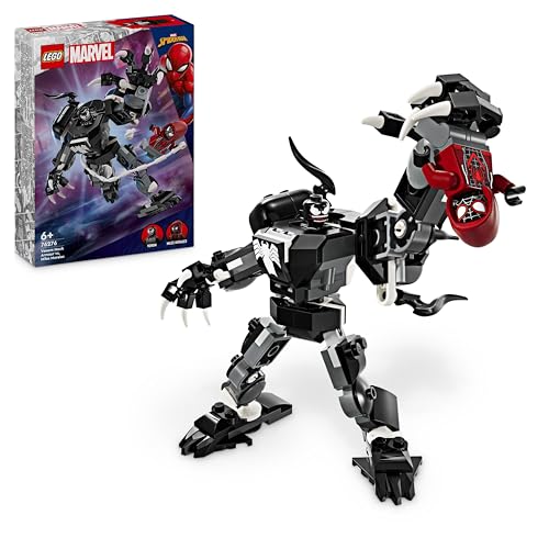 LEGO Marvel Super Heroes 76276 (Jogos de Construção) LEGO - Blocos de encaixe - lego, marvel, armadura robótica, venom, miles morales