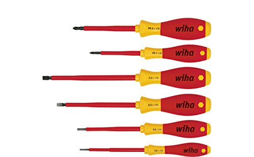 Conjunto de Chaves de Fendas WIHA 00833 Wiha - Chaves de fenda - conjunto, chaves de fendas, wiha 00833, softfinish, ergonómica, proteções anti-vibração