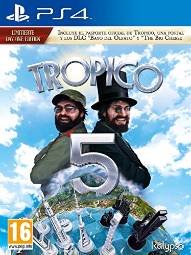 Tropico 5 (DVD) (Edição em Espanhol) (Vídeo) Meridiem Games - Software de jogos de vídeo - simulação tropical, novo sistema económico, melhorias na jogabilidade, exploração histórica