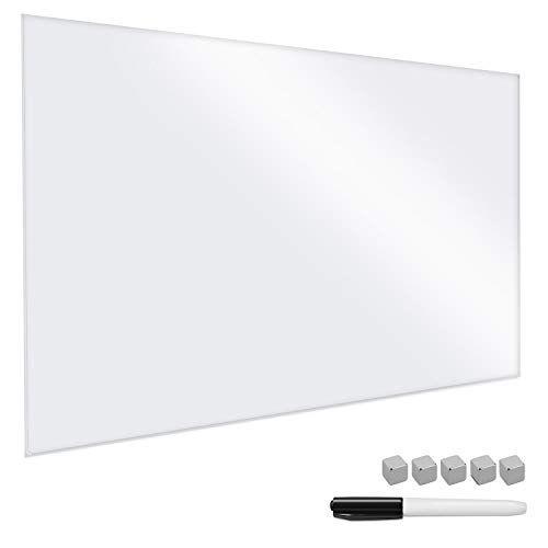Quadro Branco NAVARIS (Branco - Vidro - Magnético: Sim) Kw-Commerce - Quadros de exibição - branco, vidro, magnético