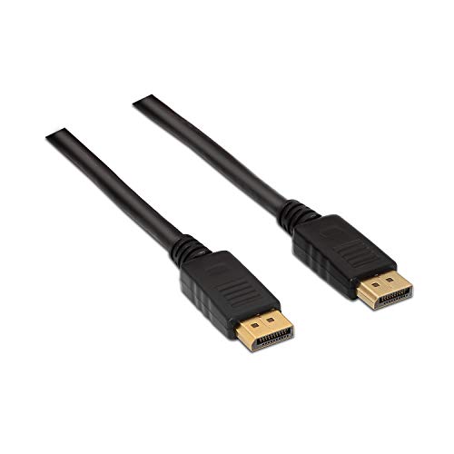 Cabo de Dados AISENS (DisplayPort - 2 m - Preto) AISENS - Cabos de áudio e vídeo - displayport, 2m, preto, macho-macho