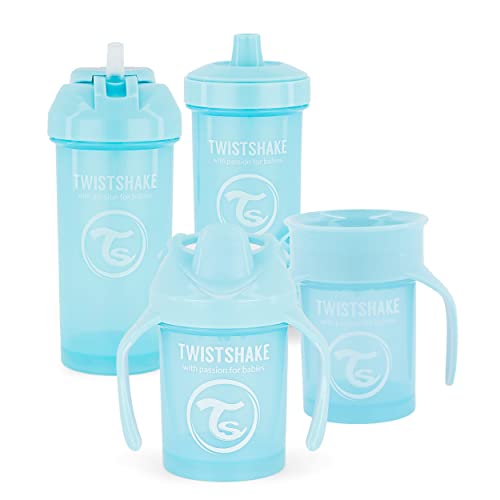 Conjunto de Copos TWISTSHAKE All In One Drink Kit Twistshake - Copos de transição - 4 copos, 360º, bebidas infantis, mini copo