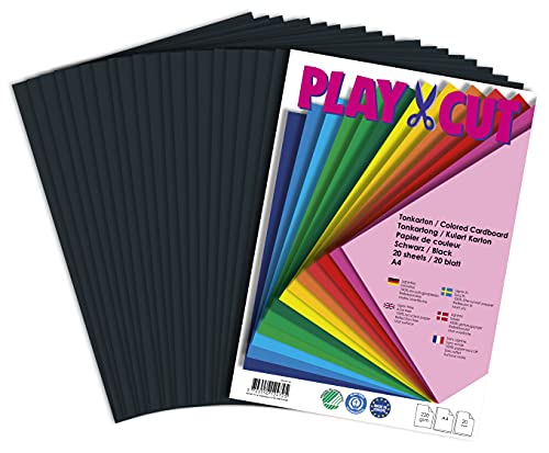 Cartolina de Papel A4 PLAY- CUT Preto (220g) Bethien A/S - Papel de arte e artesanato - a4, 220g, preto, fotografias
