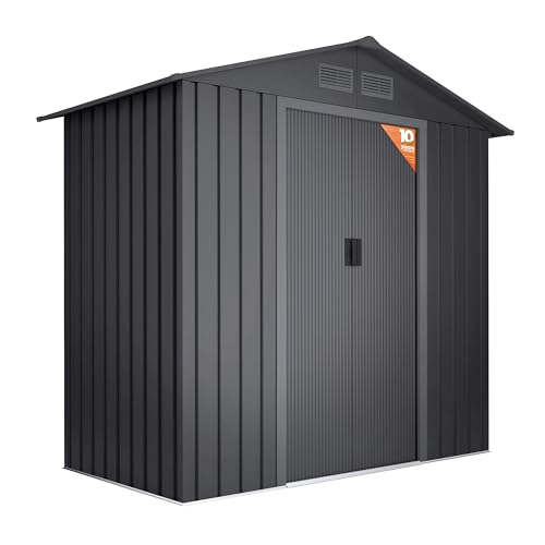 Casota de Jardim Outsunny | 131 x 196 x 196 cm | Cinza Okoru - Construção - 131x196x196 cm, cinza