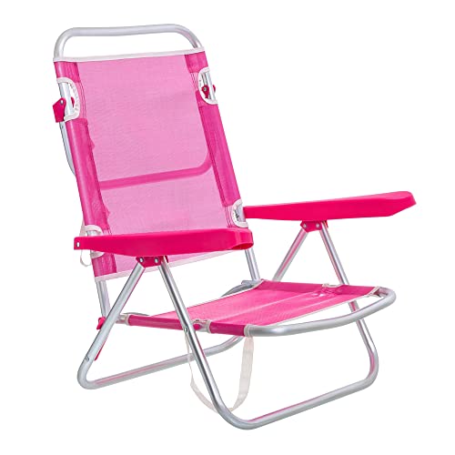 Cadeira de Praia LOLAHOME | Rosa (Armazenamento e limpeza) LOLAhome - Móveis de exterior - rosa, armazenamento, limpeza