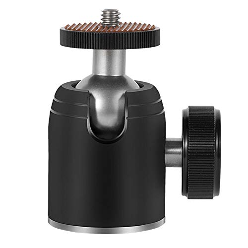 Harwerrel Tripé Mini Rotula de Bola 360 Graus Metal Ballhead Montagem com Adaptador de Porca de 3/8'' para Câmara Digital Dslr Harwerrel - Peças e acessórios para câmeras - tripé, rotula, bola, metal, adaptador