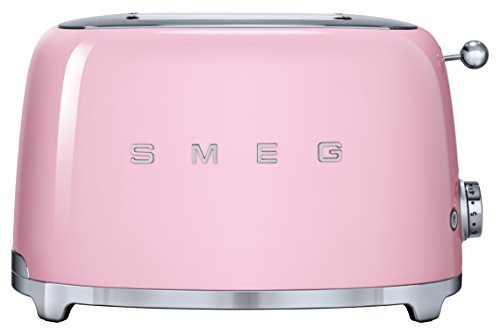 Torradeira Smeleg TSF01PKEU | Rosa, Inox Smeg - Torradeiras - torradeira, smeleg, tsf01pkeu, rosa, inox