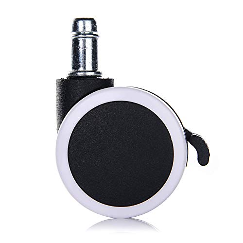 Rodas para Cadeira de Escritório LIHAO 5X Branco LIHAO - Rodízios - rodas, cadeira escritorio, branco