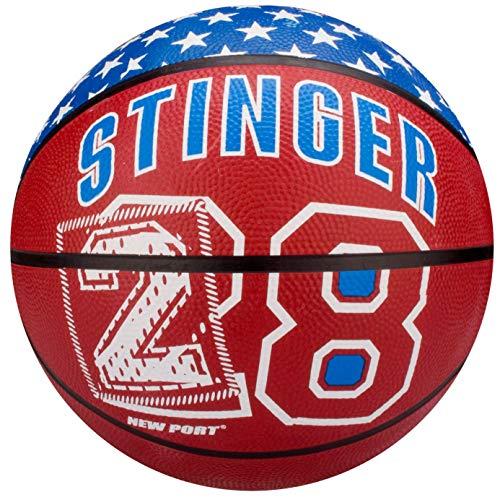 Bola de Basquetebol NEWPORT BASKETBALL com Impressão Dark Blue NEWPORT - Bolas de basquete - borracha, azul escuro, suave, elegante