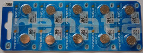 Pilhas Não Recarregáveis RENATA SR927W (10 unidades) Renata - Baterias - 9V, alcalino, 120mAh, 1.55V