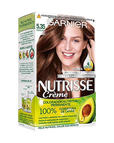 Coloração Permanente com Máscara GARNIER Nutrisse Creme Chocolate (1 Un) Garnier - Coloração de cabelo - coloração permanente, máscara, nutrisse, cabelo forte
