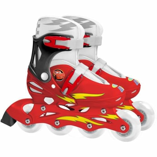 Conjunto de Patins DISNEY Cars (Vermelho - 30-33cm) STAMP - Brinquedos - patins, borracha, ajustável, 30-33cm