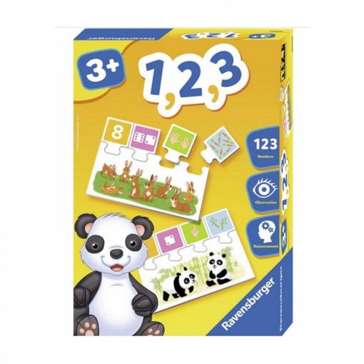 Jogo Educativo RAVENSBURGER 1, 2, 3 - Aprender a Contar Ravensburger - Jogos - aprender a contar, jogo educativo, raunschweiler