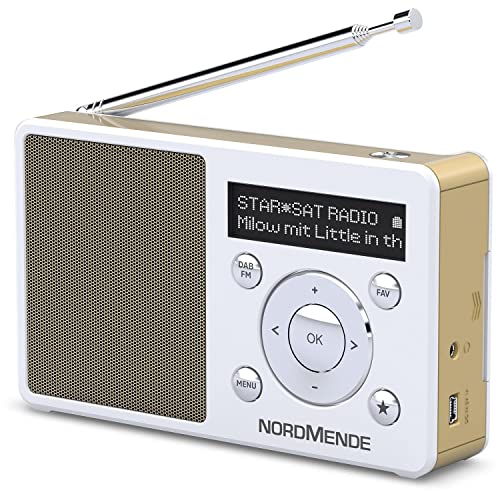 Rádio NORDMENDE Transita 100 (Branco - Digital - FM/UKW/DAB+/DAB+ - Pilhas e Corrente Água) TechniSat - Radios - digital, fm, ukw, dab+, pilhas
